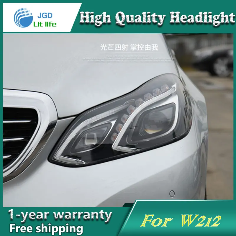 Чехол для фар Benz E180 E200 E260 W212 светодиодный двойной луч биксенон HID аксессуары |
