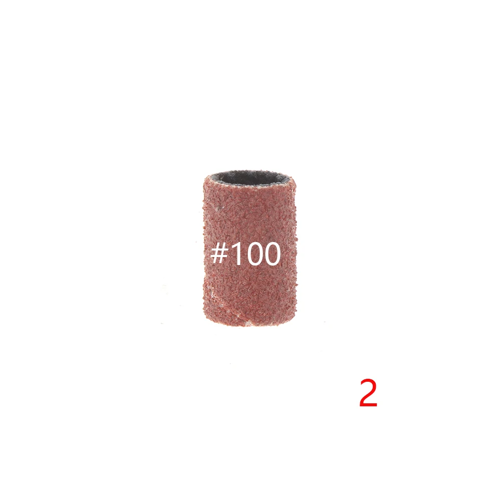 100 100 шт./компл. шлифовальные ленты для ногтей для УФ-гель маникюрные Типсы для педикюра, электрическая дрель для ногтей Инструменты Размеры 8" 100" 12" модная Красота - Цвет: 100