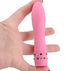 Многоскоростной Мини-вибратор для женщин, Стимулятор клитора, бриллиантовая инкрустация, пуля Вибрирующая AV Stick, мини-Вибраторы для мастурбации
