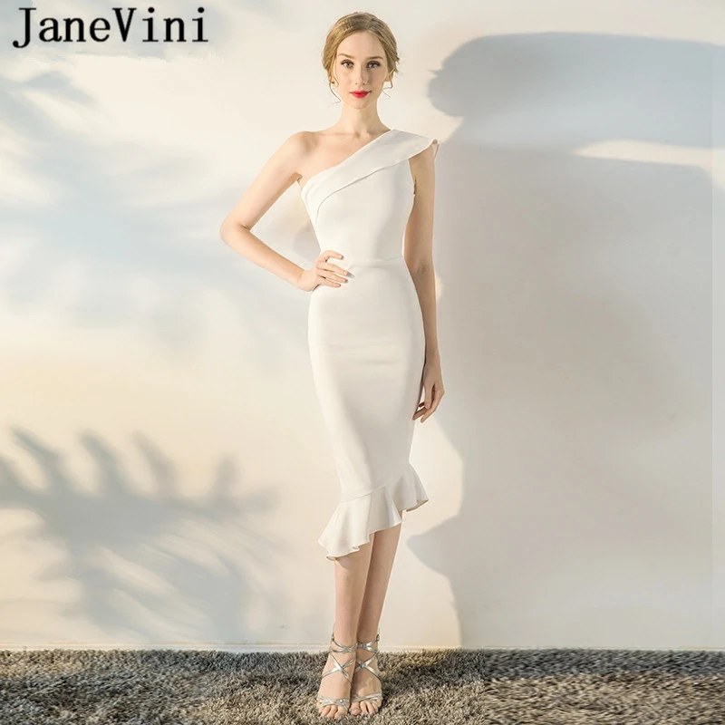 Женское платье Русалка на одно плечо с молнией спине|Платья подруги невесты| |