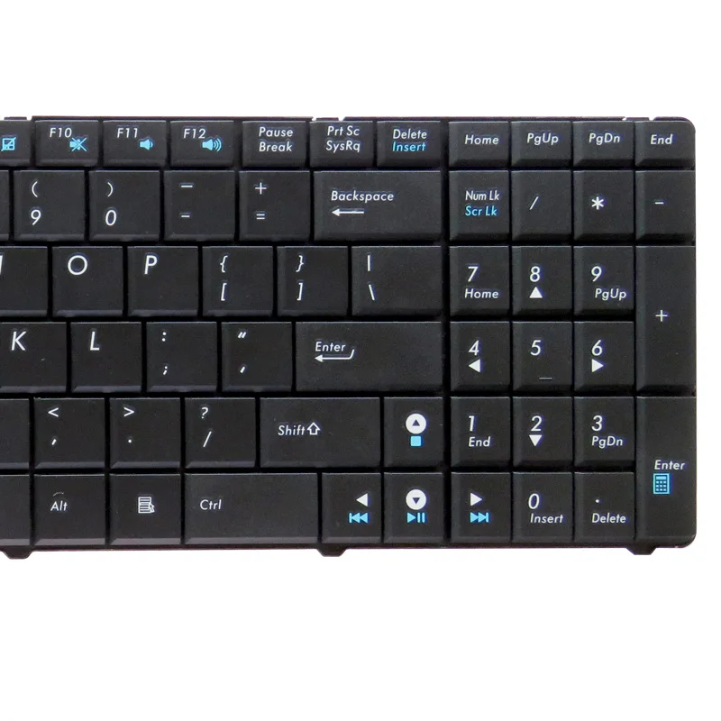Клавиатура GZEELE для ноутбука ASUS P50 P50IJ новая английская и американская клавиатура