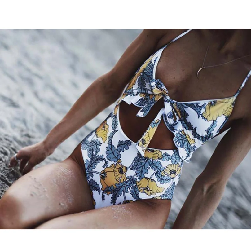 2018 сексуальный цельный купальник купальники для женщин с высокой талией