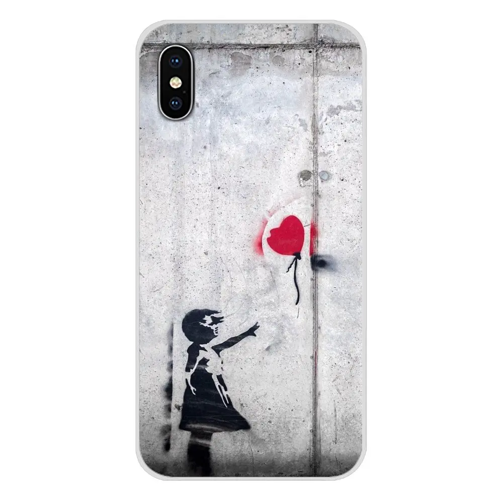 Защитный Мягкий Прозрачный чехол для Huawei P Smart Mate Honor 7A 7C 8C 8X 9 P10 P20 Lite Pro Plus Banksy red Balloon