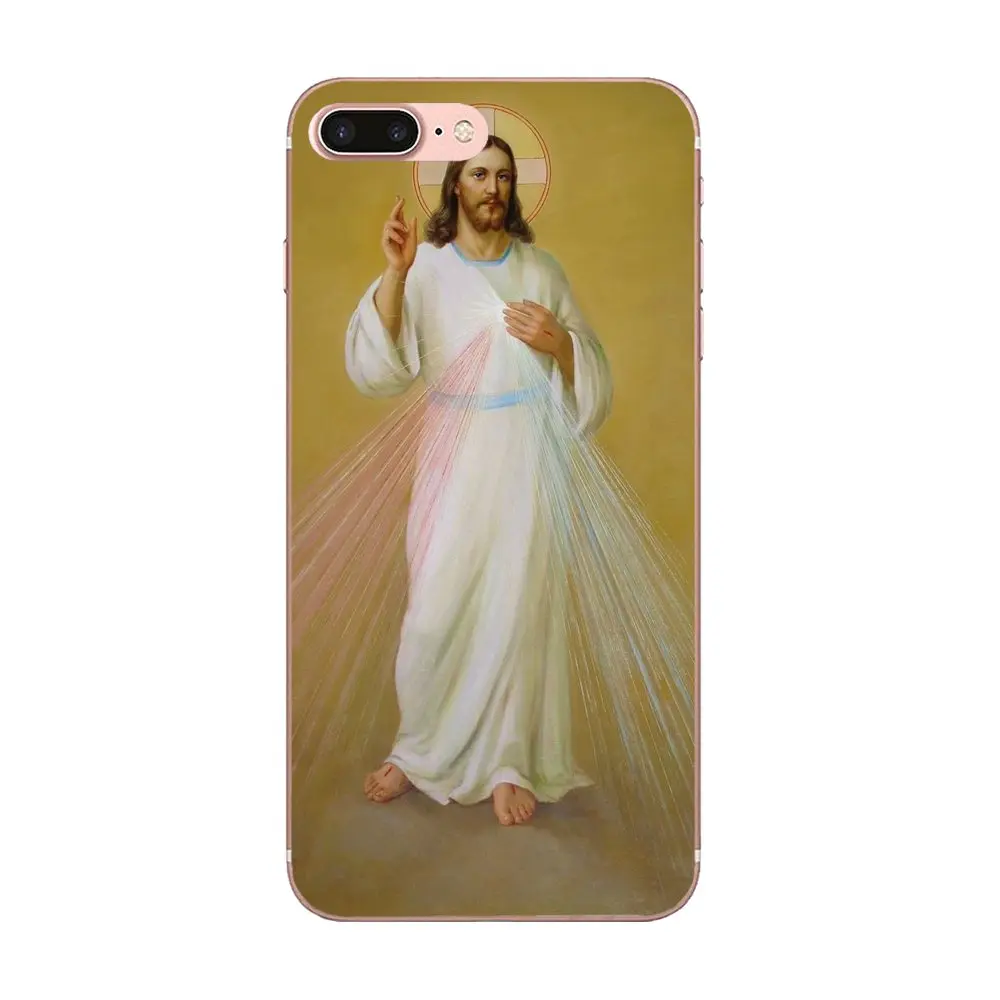 Divine Mercy Иисус плакат мягкие чехлы чехол для Galaxy A3 A5 A7 On5 On7 2015 2016 2017 Grand Альфа G850 Core2
