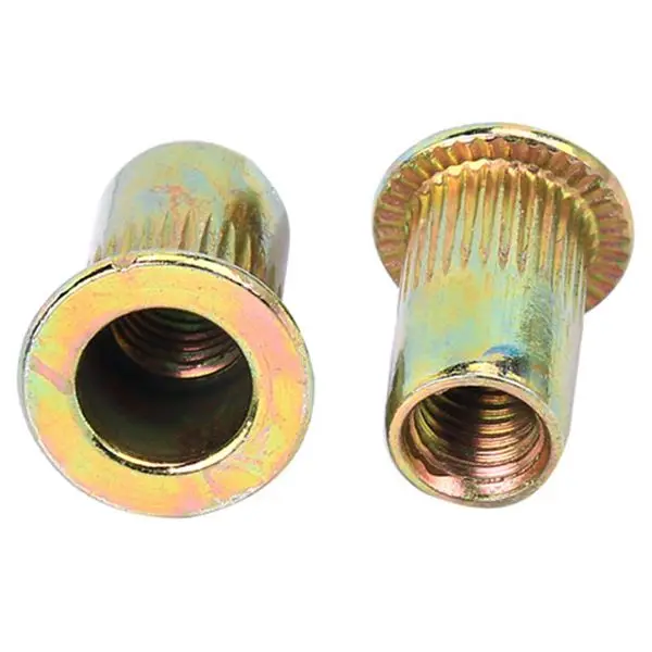 165PCS Plated Carbon Steel Rivet Nut M3 M4 M5 M6 M8 Flat Head Threaded Nutsert Cap Assortment Kits | Обустройство дома