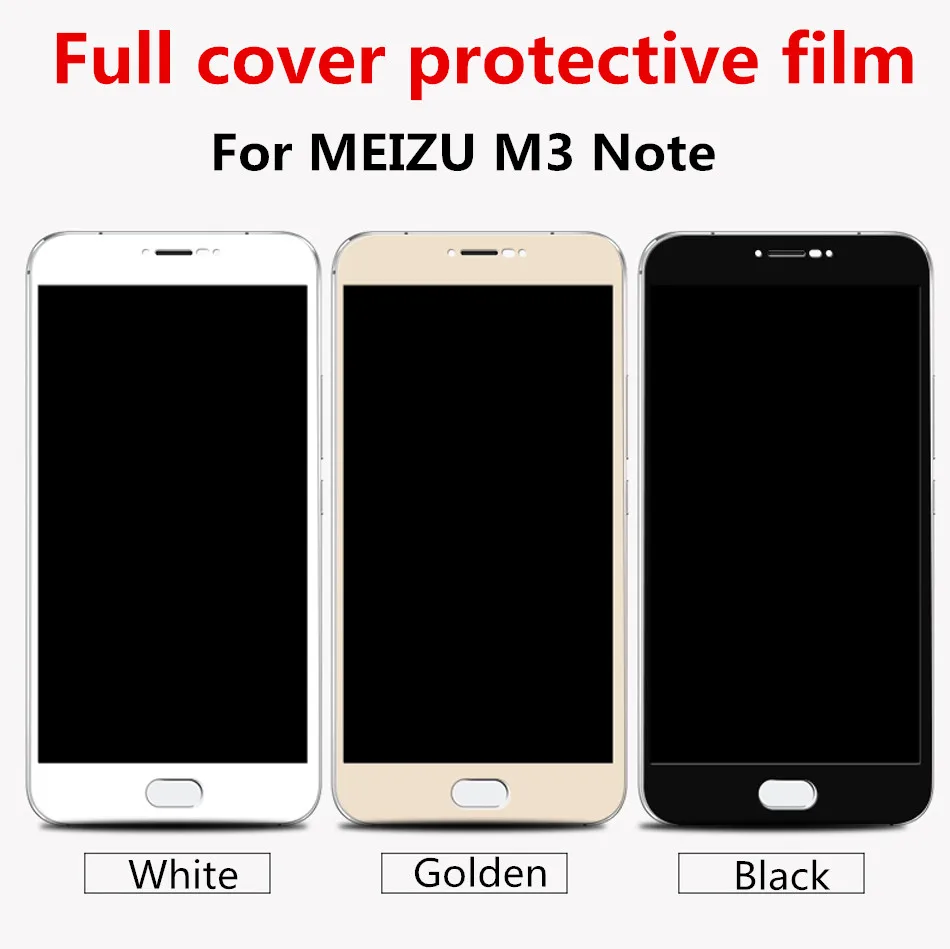 Закаленное стекло с полным покрытием для Meizu M3 Note M3S S Meilan 3 Meilan3 M3note Note3 Защитная