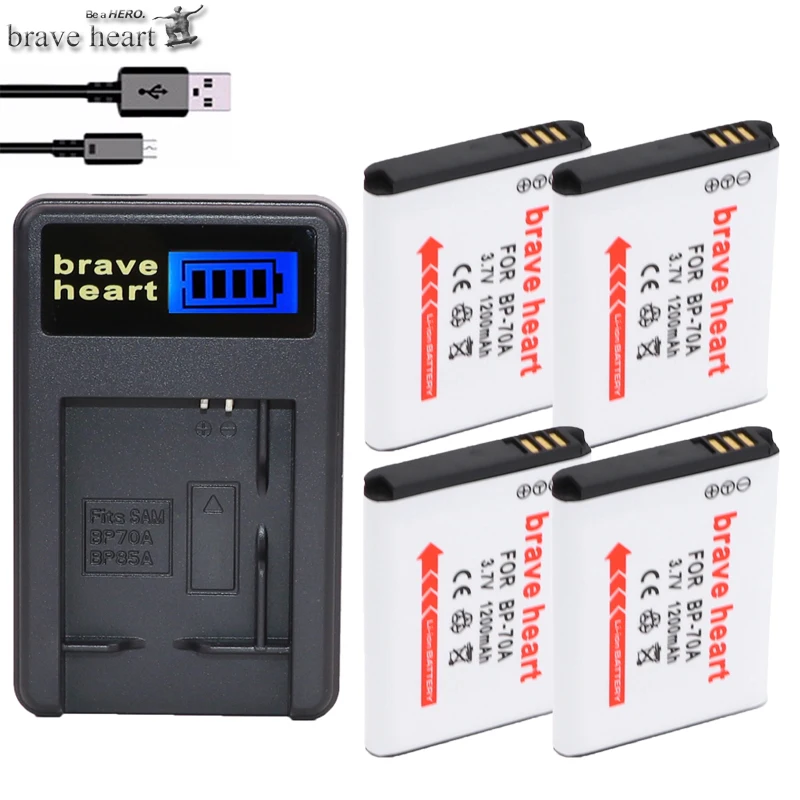 4x BP-70A EA-BP70A IA-BP70A BP70A IABP70A Battery for SAMSUNG AQ100 DV150F ES65 ES67 ES70 ES71 ES73 ES74 ES75 ES80 MV800 ES90 |