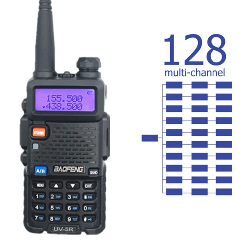 4 шт. портативная рация BAOFENG VHF UHF 136 174 МГц/400 520 МГц Любительская CB радиостанция КВ