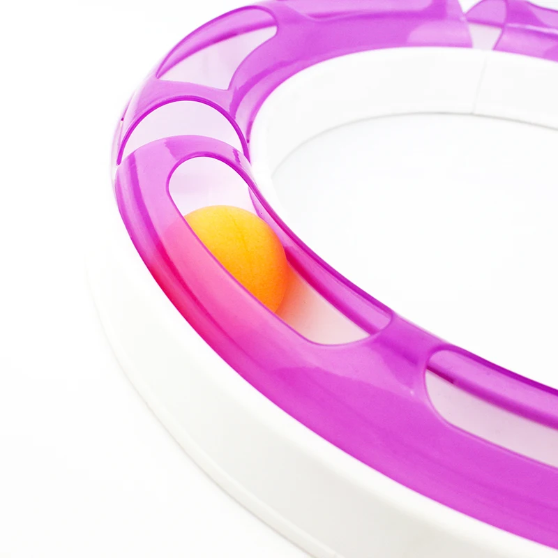 Новый Fun Cat Pet Трек и Мяч Игрушки Чейз Игры Орбите Шары Кошка Игрушка | Дом сад