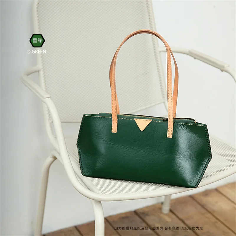 

ALAVCHNVA Original Design New Handmade Ladies Japanese First Layer Vegetable Tanned Leather Handbag BR6018