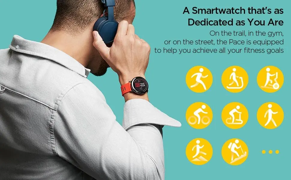 Английская версия Huami Amazfit Pace Смарт часы gps умные часы предмет одежды устройства Смарт-часы 1,2 ГГц 512 Мб/4 ГБ для Xiaomi IOS