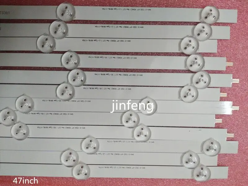 (New Kit) 12pcs/set R1 L1 R2 L2 47&quotLED backlight bar Replacement for LG 47LN519C 6916L-1174A 6916L-1175A 6916L-1176A 6916L-1177A |