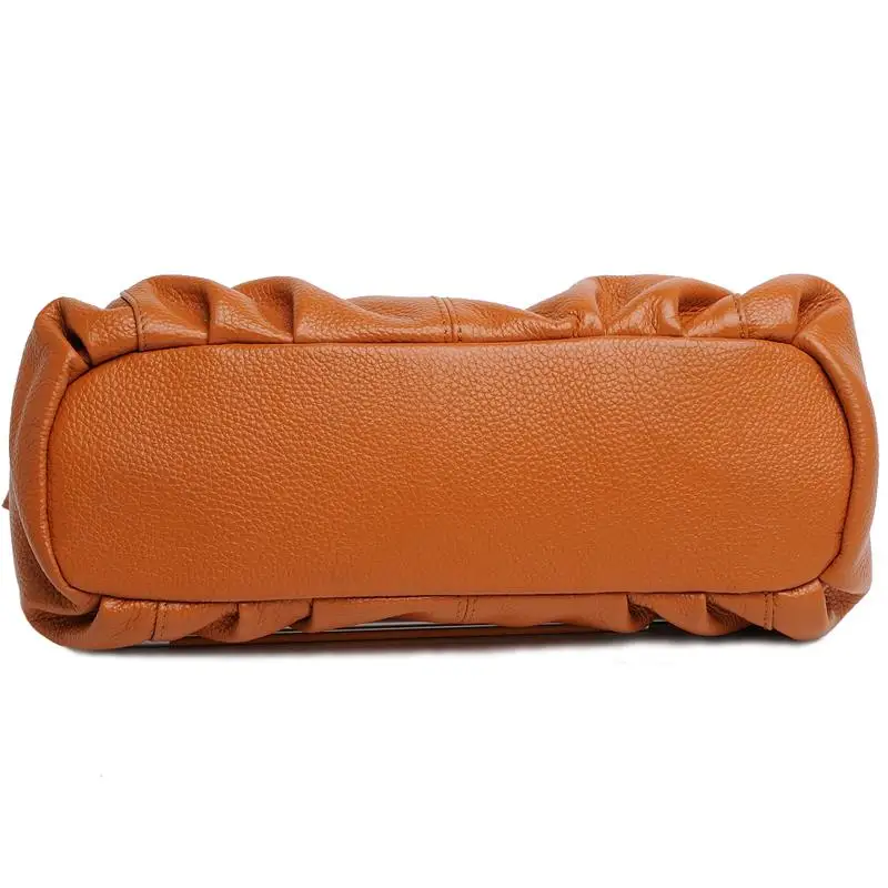 Горячая Распродажа модная женская большая сумка через плечо из натуральной кожи