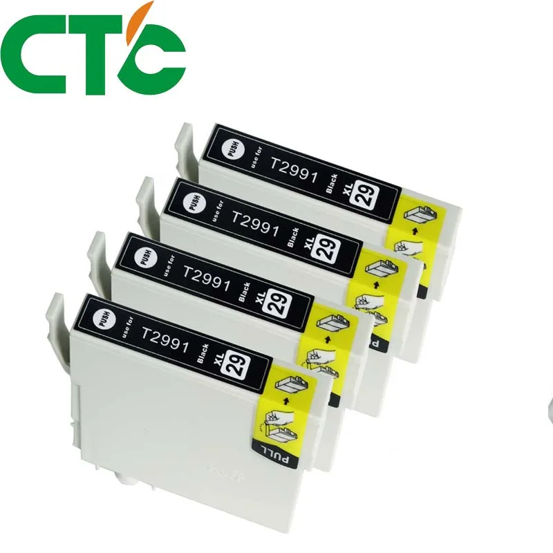 CTC 4 Упак. T2991 черные чернильные картриджи совместимые с чернилами XP 235 332 335 X P432 435 247