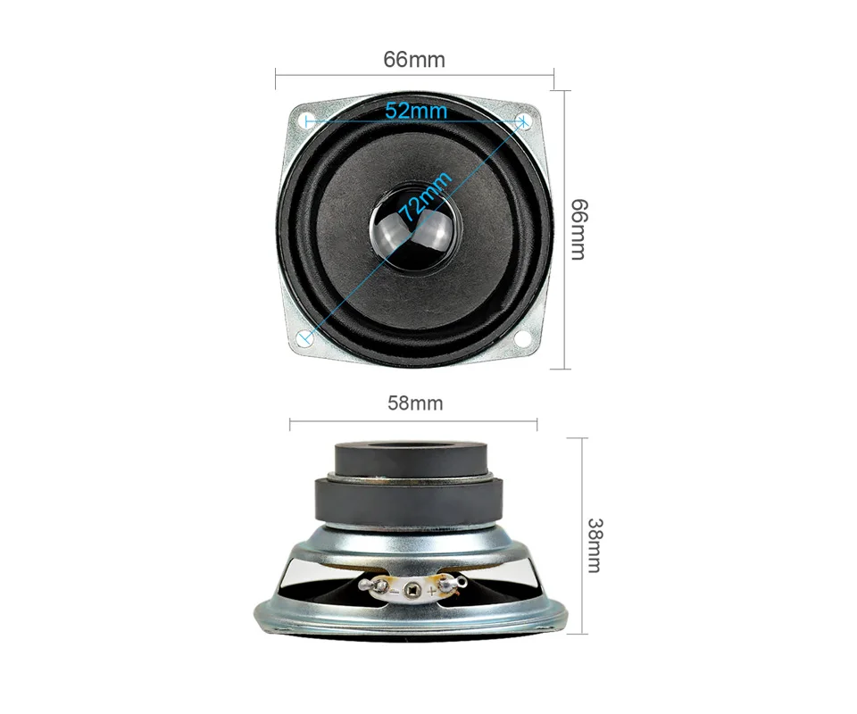 AIYIMA 2 шт. 2,5 дюймов 72 мм твитер высокая частота Hifi аудио стерео динамик s 5 Вт 4 Ом Магнитный Громкий динамик для Bluetooth динамик