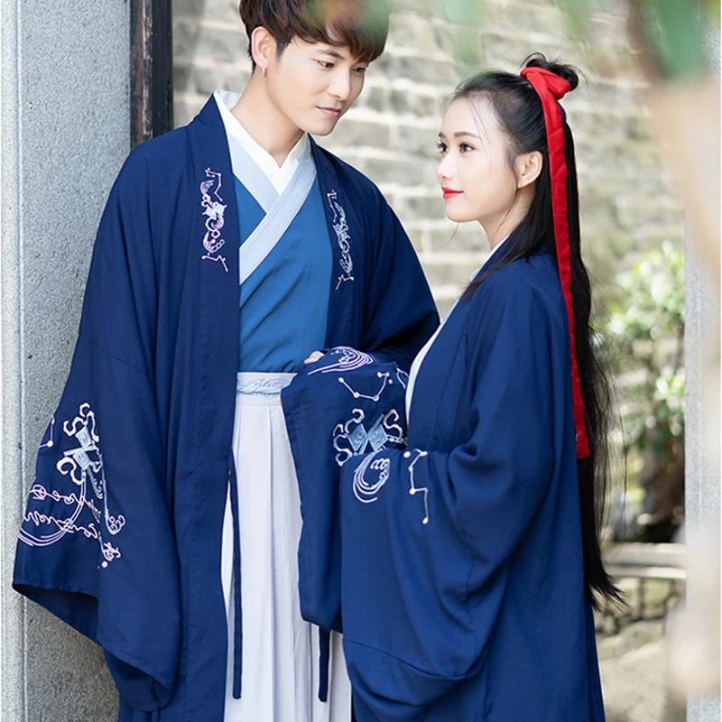 Hanfu мужской Китайский народный танец костюм для женщины ханьфу косплей древние