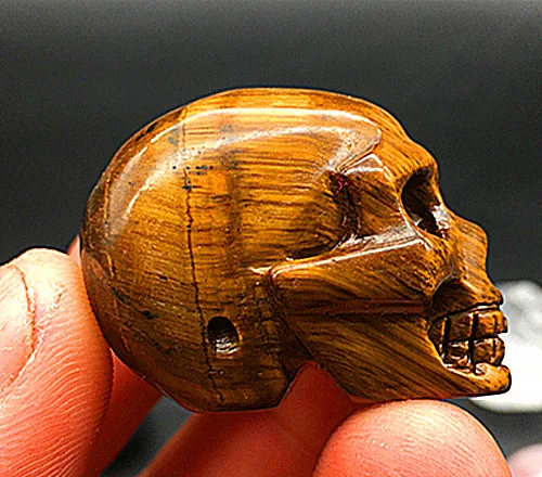 

1pcs Natural quartz crystal tiger crystal skull