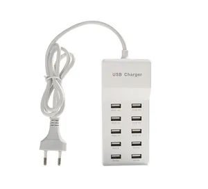 Tinhofire 10 портов Смарт USB зарядное устройство концентратор EU US зарядное устройство 5V 2.1A для смартфонов планшетных ПК Iphone ipad Мобильный телефон