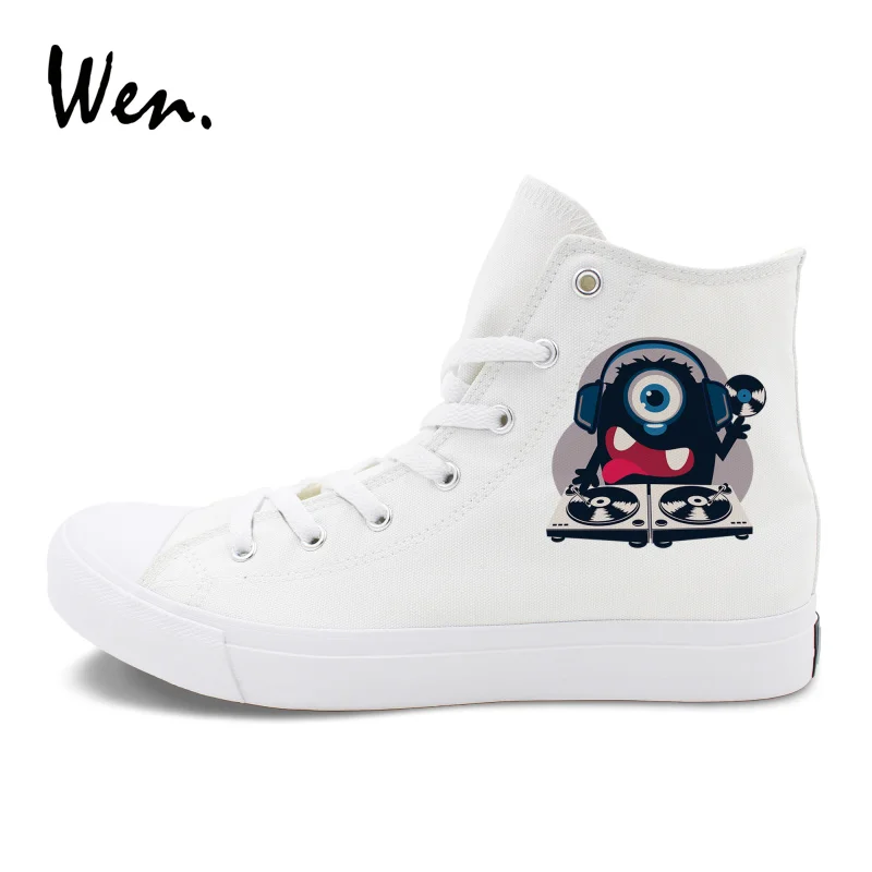 Вэнь высокие кроссовки одноглазные крошечные Монстры музыка DJ оригинальный