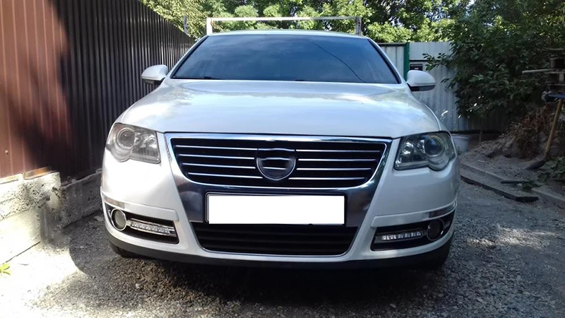 Автомобильная проблесковая 1 набор Автомобильный светодиодный DRL Дневной