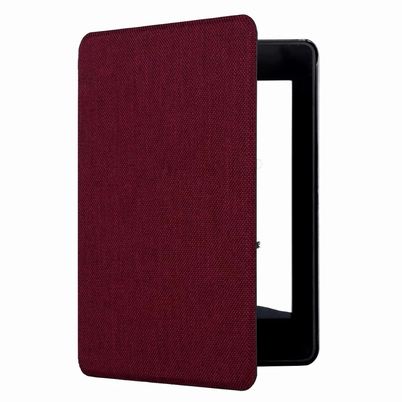 Тканевый художественный стиль Тонкий Умный Магнитный чехол для Amazon Kindle Paperwhite 2018