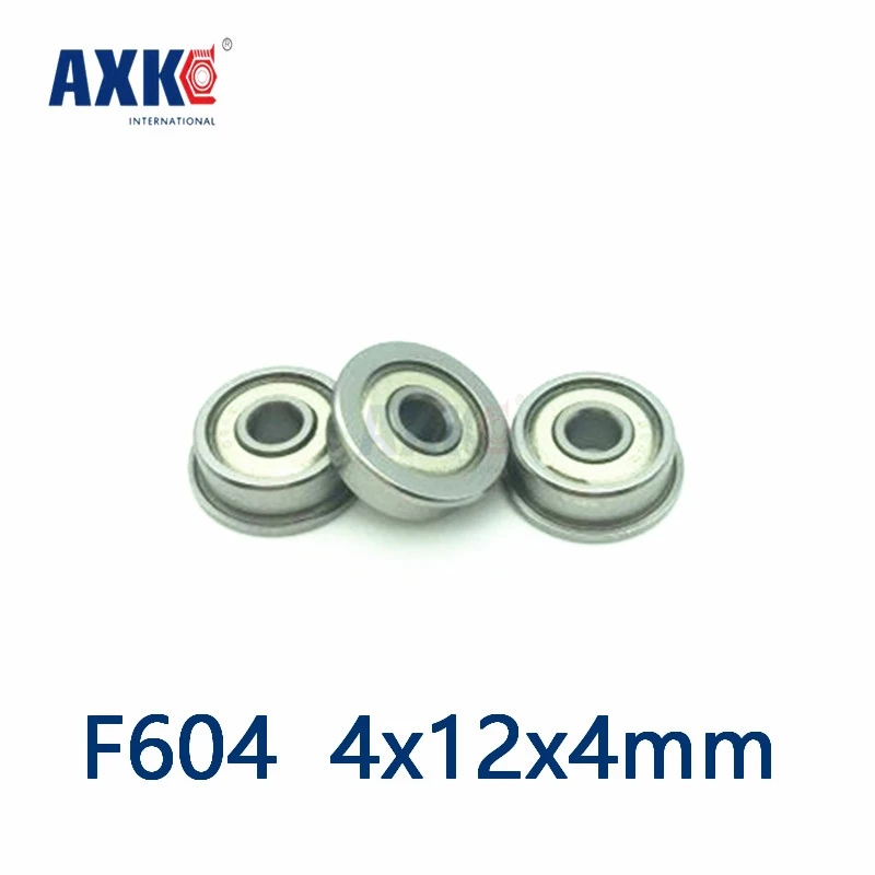 Новое поступление 2021 Limited Axk 10 шт. F604 F604zz F604z 2z 4x12x4 фланцевый подшипник Миниатюрные