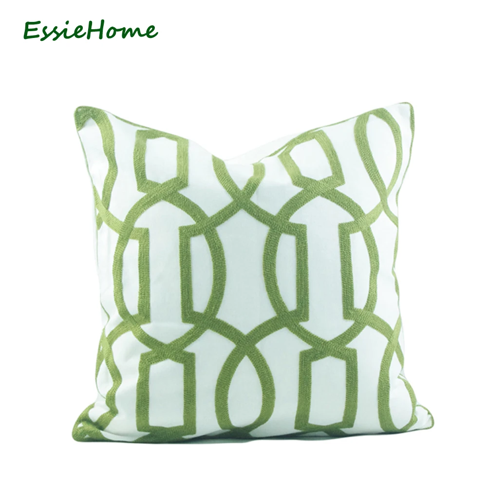 Чехол на подушку ESSIE HOME зеленый чехол для подушки 18x18 дюймов с классической