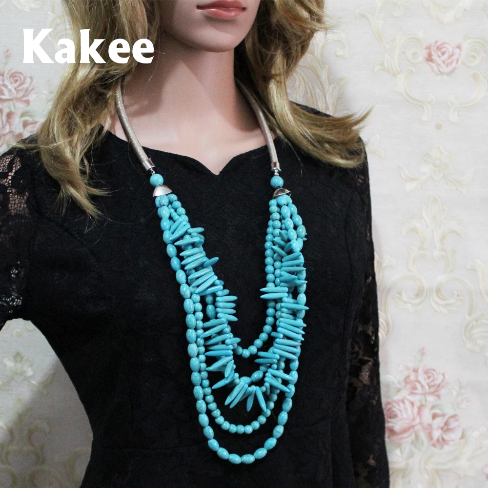 Kakee модное ювелирное изделие в европейском стиле бусы из камня ручной работы