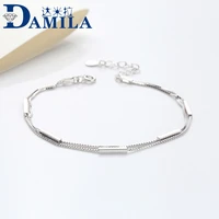 high quality fashion 925 sterling silver chain bracelets for women jewelry s925 silver bracelets for ladies