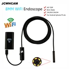 Камера-Эндоскоп JCWHCAM HD 720p, водонепроницаемая, объектив 8 мм, длина 1 м, 2 м, 3 м, 5 м, Wi-Fi
