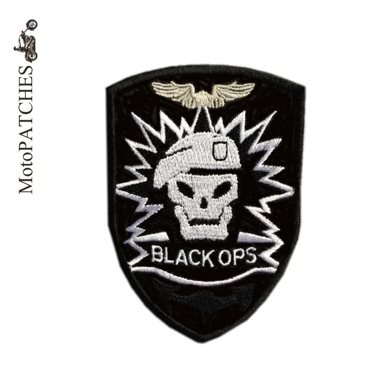 MotoPATCHES черный OPS панк мотоциклетная куртка Байкерский жилет заплатки Аксессуары