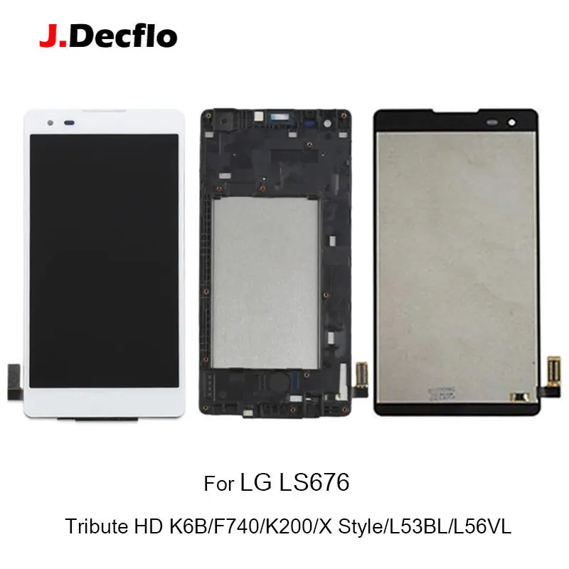 100% тестирование оригинальный для LG Tribute HD K6B F740 LS676 K200 X Стиль L53BL L56VL ЖК-дисплей