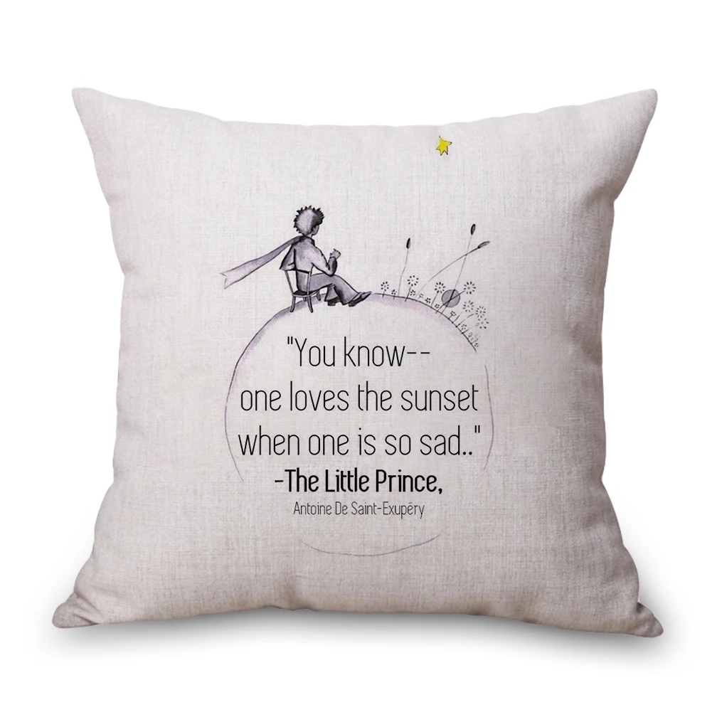 Молочно-Белый French Novel Little Prince Neck Body Pillowcase Linen Bed Pillows Cover Couch Seat Cushion Throw Pillow Home Decoration Gift - Цвет: Молочно-Белый