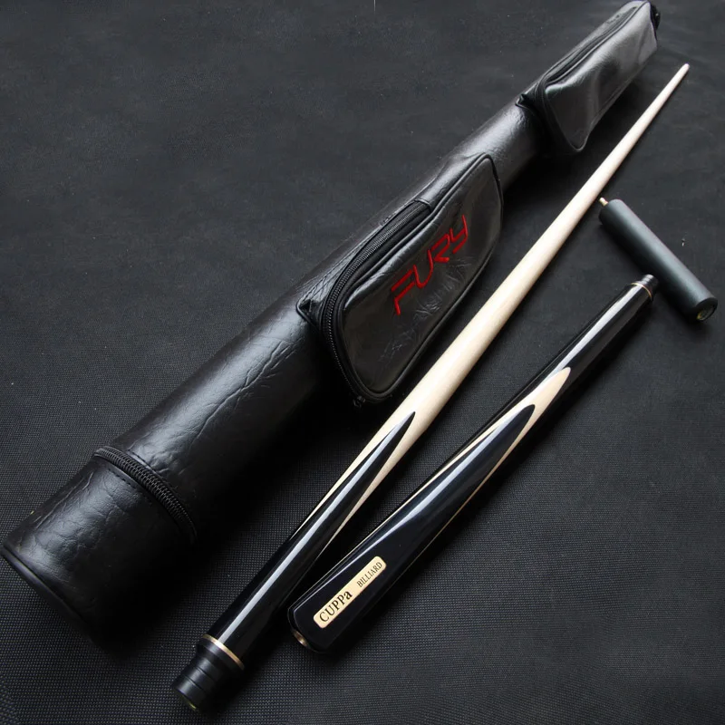 Отличный Cuppa снукер ручной работы Cue 1/2 Cue Stick с корпусом кленовый кий 9,8 мм наконечник Бильярдные кии снукерная ручка набор клюшек - Цвет: A