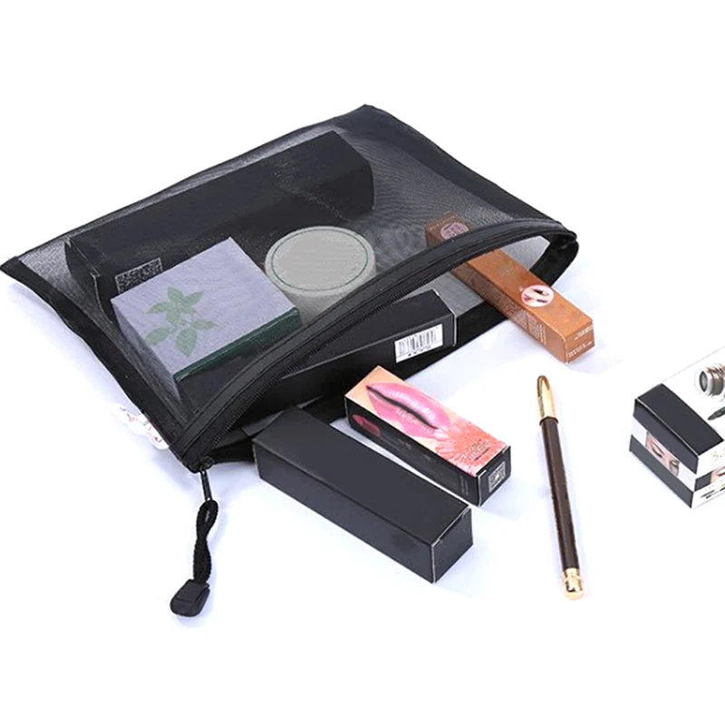 Hot Zipper Make Up Transparent Makeup Case Casual Travel Cosmetic Bag Organizer Storage Pouch Toiletry Beauty Wash Kit Bags transparent waterproof travel cosmetic bag women zipper makeup case men make up organizer storage pouch toiletry wash bath kit