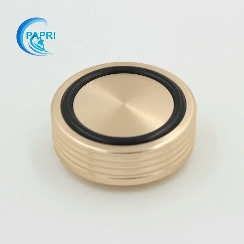 

4PCS Golden 44*17mm Machined Speaker Base Solid Aluminum Amplifier Foot Cabinet Radio Televisions Computer Televisions Feet Pads
