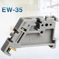 50pcs ew35 din rail universal terminal blocks endingend stopper 35mm din end bracket stops ew 35 for circuit breaker