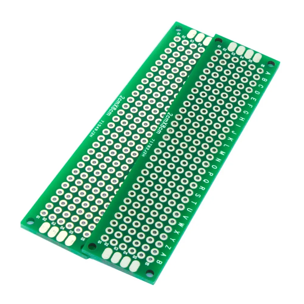 5 шт./лот двухсторонний Прототип PCB diy универсальная печатная плата 2x8 см