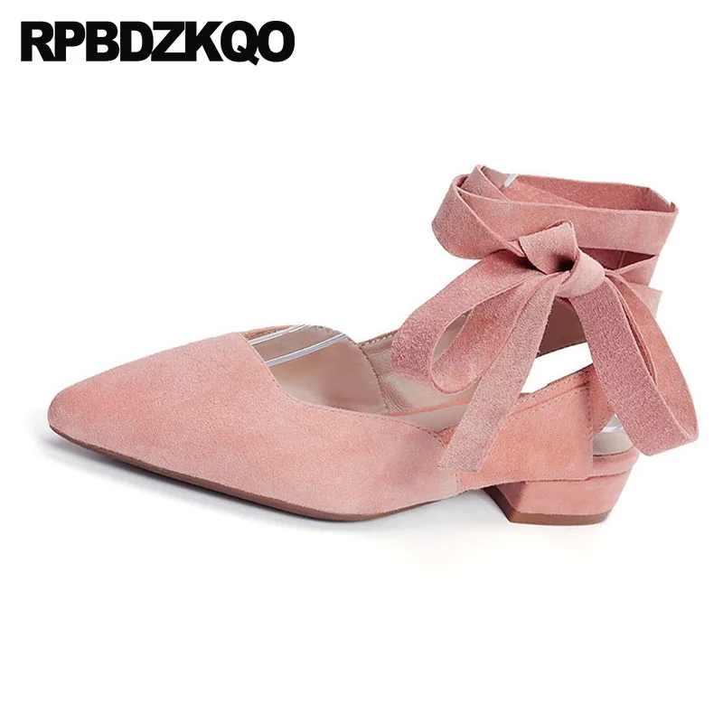 женщин сандалии зашнуровать красивая Slingback розовый Ремень для лодыжки Свадебная