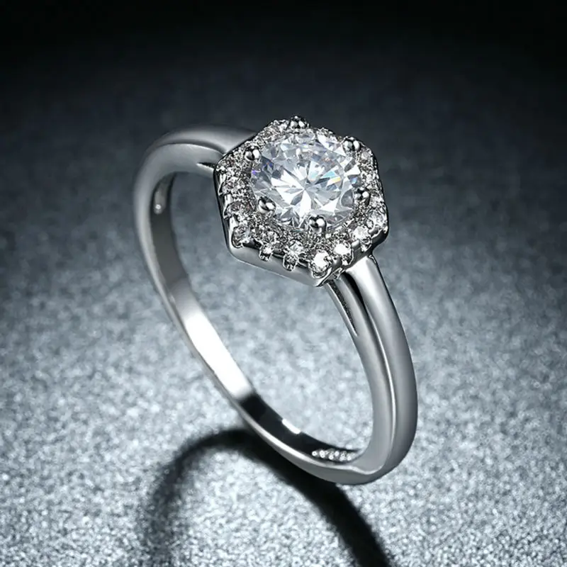 2017 оптовая продажа модные кольца из искусственного циркония с инкрустацией в