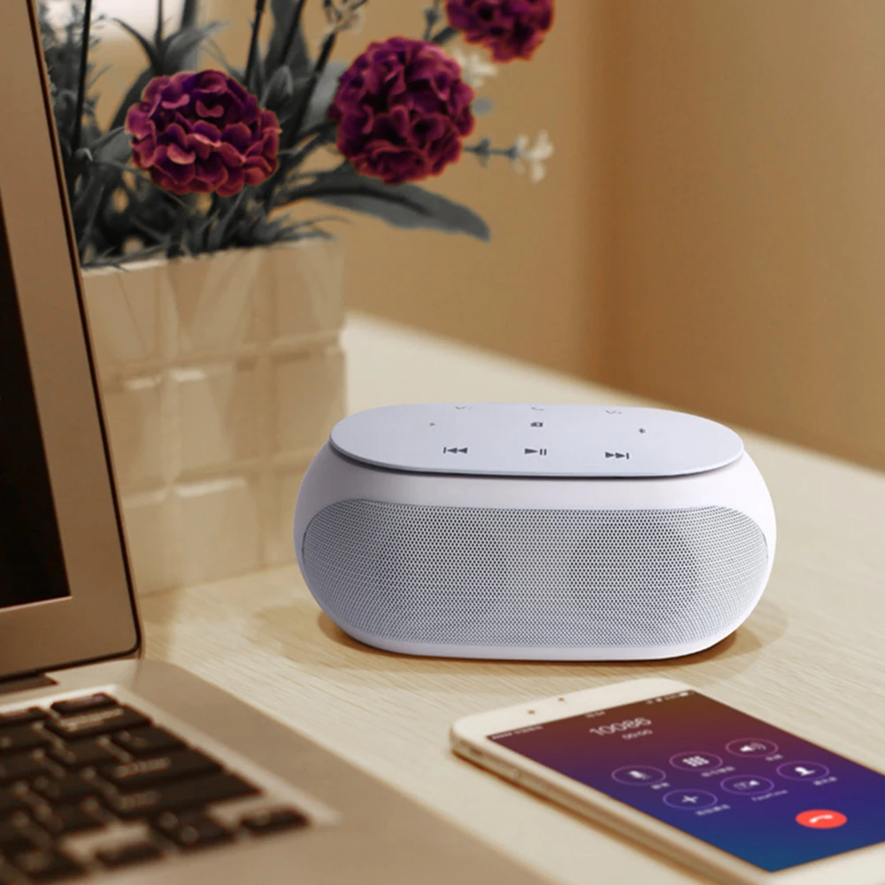 Мини bluetooth колонки портативный беспроводной сабвуфер с сенсорным экраном Hi Fi