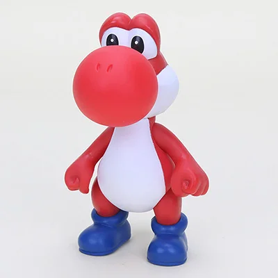Red Yoshi 13 см Фигурки "Супер Марио" игрушки Super Mario Bros Bowser Luigi Koopa Yoshi Mario Maker Odyssey ПВХ фигурка модель куклы игрушки - Цвет: Red Yoshi