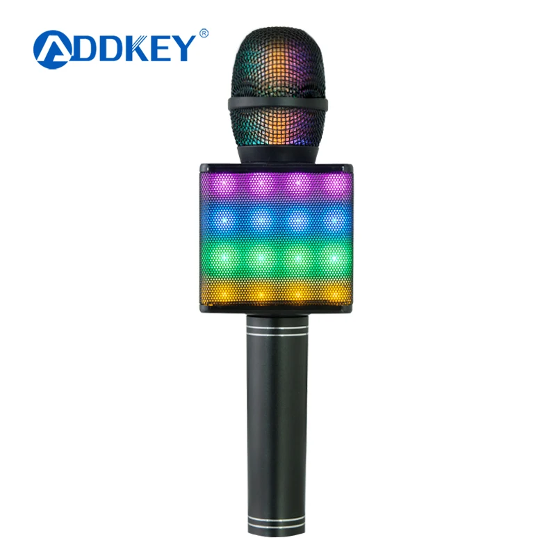 

Wireless Portable Karaoke Microphone with LED Light Speaker Bluetooth Machine for Smartphone Perfect Home KTV Karaoke Singing