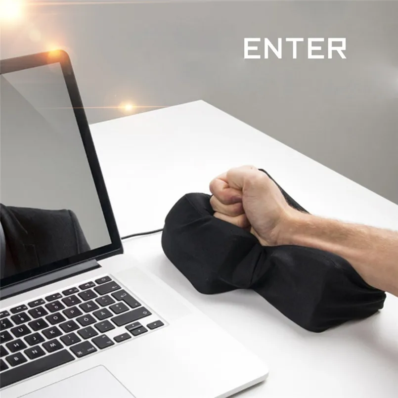 Большая клавишная Подушка USB для снятия стресса супер размер Enter Key неубиваемая