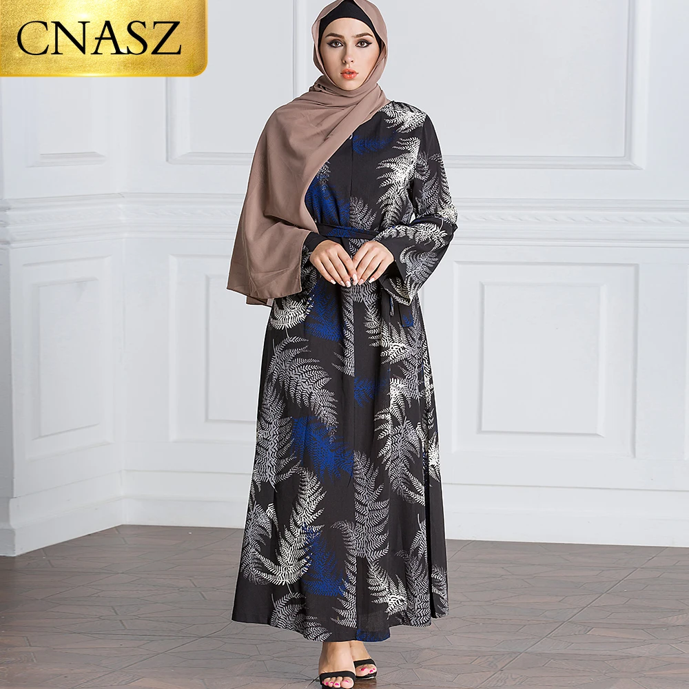 

Burka Islamic products Arabic Women Muslim Elegant Evening Belt Maxi Robe Chiffon Abaya Maxi Dresses Dubai Caften Kaften Women