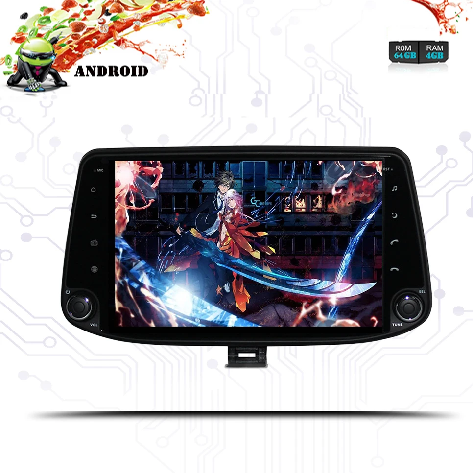 8 ядер RAM 4G 64G Android 9 0 для Hyundai i30 2017 2018 автомобильный DVD плеер навигация GPS радио 1024*600