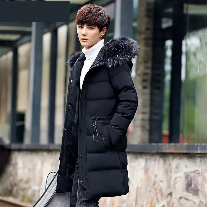 Camperas Hombre Invierno Макси зимняя куртка Для мужчин длинные Мужчин's Повседневное
