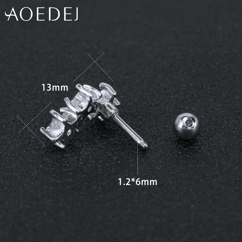 AOEDEJ кристалл звезды серьги гвоздики для Для женщин Jewelry Винтаж Большой Ясно