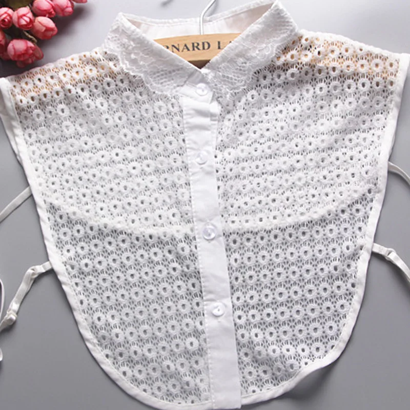 2017 Однотонная рубашка с декоративными жемчужинами для ногтей имитация воротника