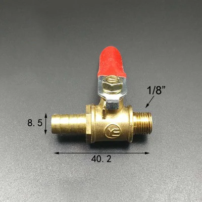 Латунный шаровой кран для шланга 8 мм 1/8 дюйма наружная резьба BSP|ball valve|brass ball